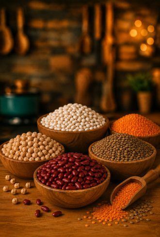 Rustic Kitchen Legume Bounty