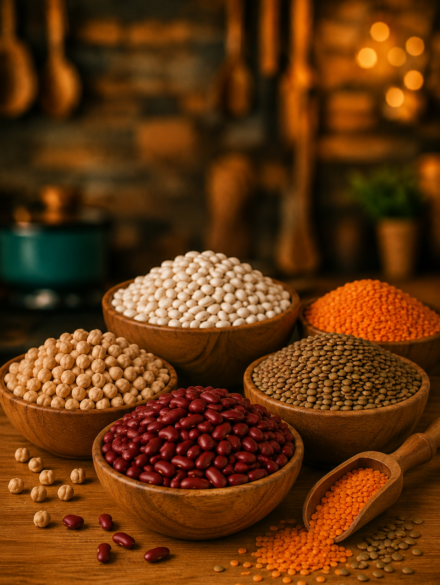 Rustic Kitchen Legume Bounty